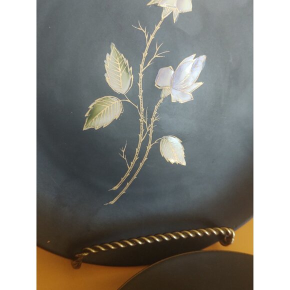 Royal Porzellan Bavaria KPM Trio Set Cup, Saucer and Breakfast Plate Black Matte - Picture 16 of 16